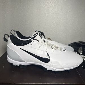 Nike Force Trout 9 Keystone White Black Baseball Shoe FB9728-100 Men’s Size 14